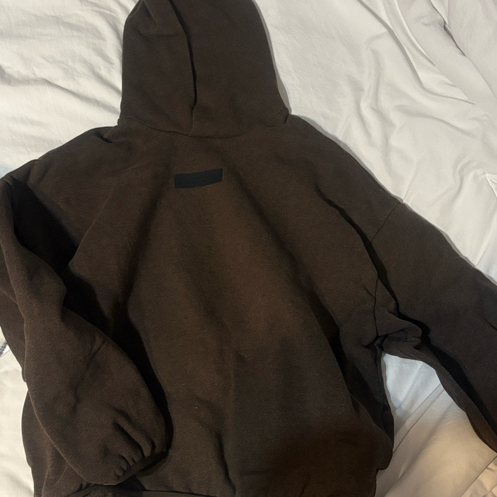 Men's Easentials Brown Hoodie Jacket